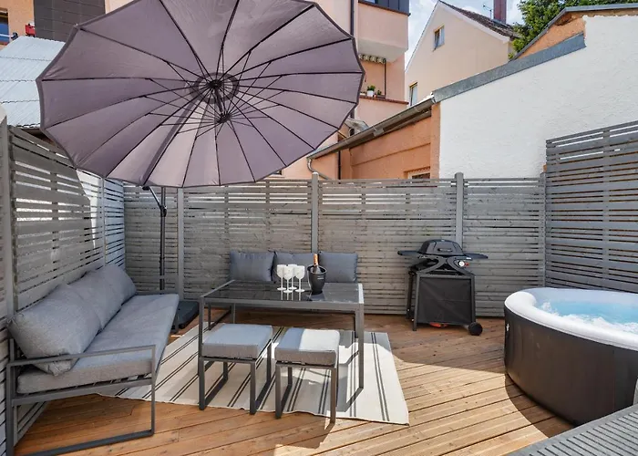 Terrace With 5 Rooms, Whirlpool And Bbq * Augsburgo